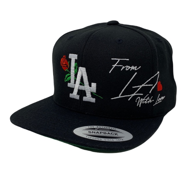 Los Angeles LA Rose Rosa Snapback Hat Cap - Picture 3 of 9
